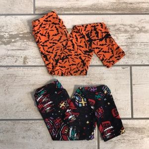 Girls LuLaRoe holiday legging bundle